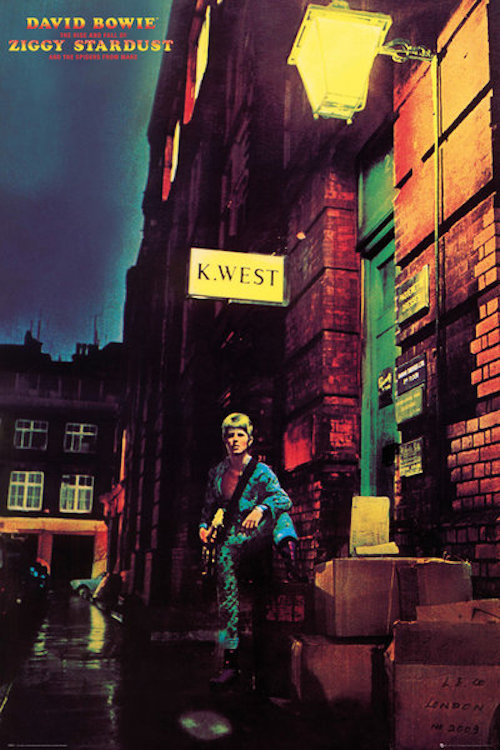 David Bowie - Ziggy Stardust Poster-Helix Sounds