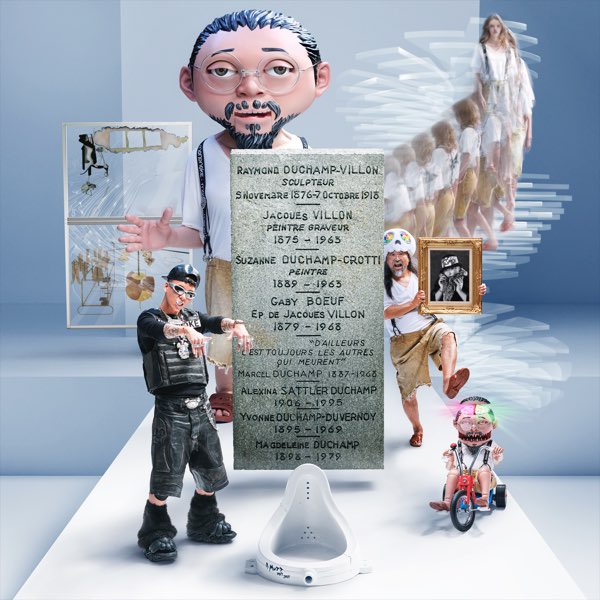 TM-ZZ005261 - MNNK Bro., Takashi Murakami & JP THE WAVY - Rrose Sélavy / Besides, It's Always the Others who Die MNNK Made