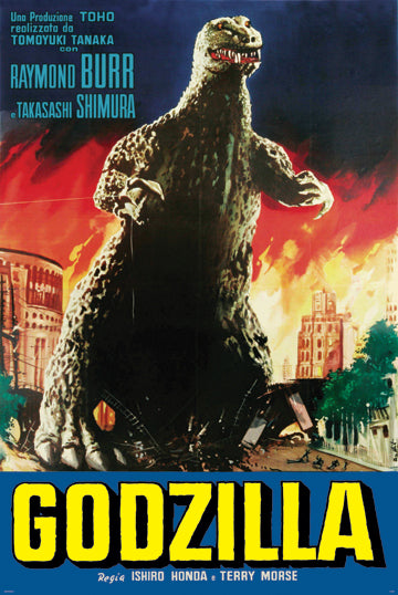 Godzilla - Blue Version B Poster-Helix Sounds