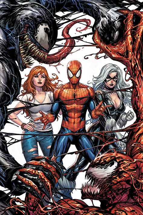 Venom vs. Carnage: Spider-Man, Mary Jane, Black Cat Poster-Helix Sounds