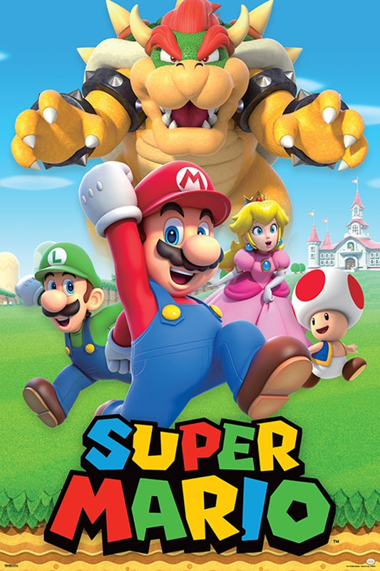 Super Mario Bros Characters Collage Poster-Helix Sounds