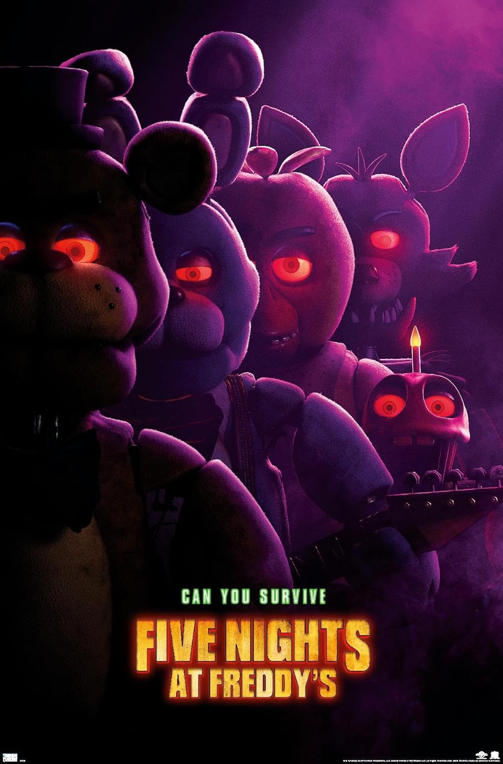 Five Nights At Freddy's - Can You Survive Poster - Five Nights At Freddy's | Helix Sounds