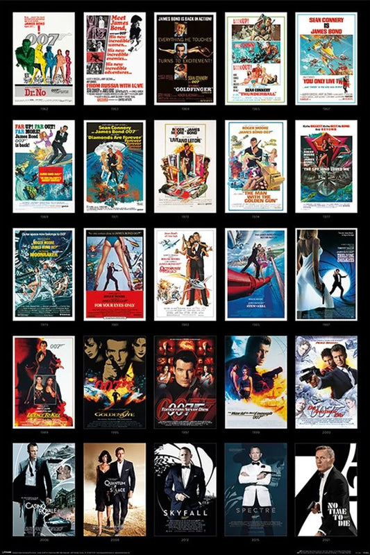James Bond Movies Poster-Helix Sounds
