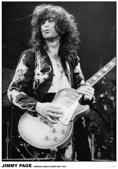 Led Zeppelin - Jimmy Page [Poster]-Helix Sounds