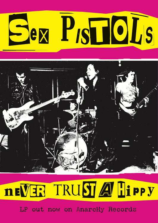 Sex Pistols - Never Trust A Hippy [Poster]-Helix Sounds