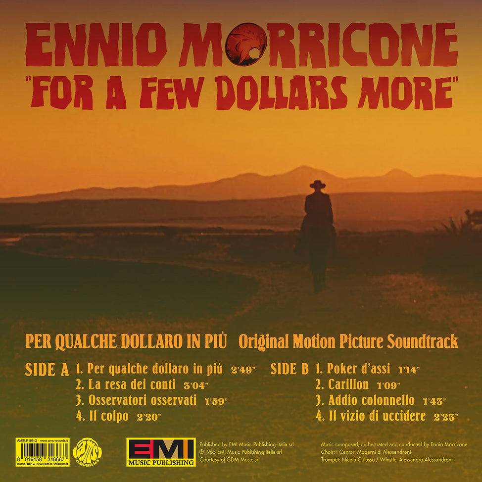 For a few dollars more / Per qualche dollaro in più-Ennio Morricone Vinyl-Helix Sounds