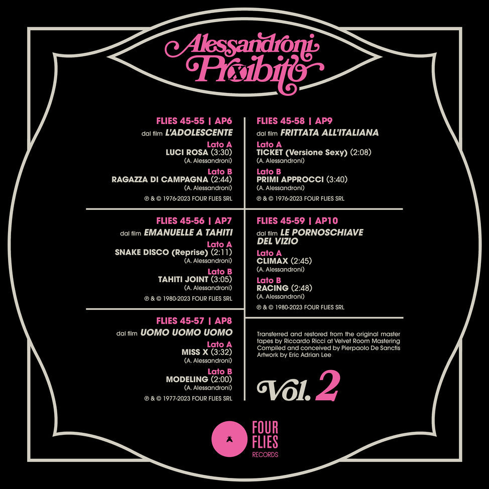 Alessandroni Proibito Vol. 2 [Import] - Alessandro Alessandroni | Helix Sounds