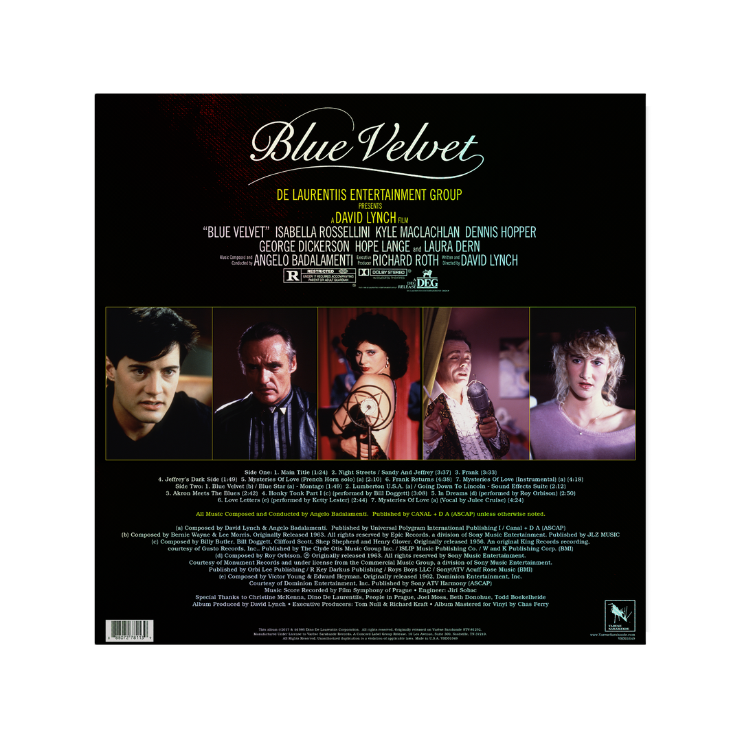 Blue Velvet (Original Motion Picture Soundtrack) [40th Anniversary Edition]