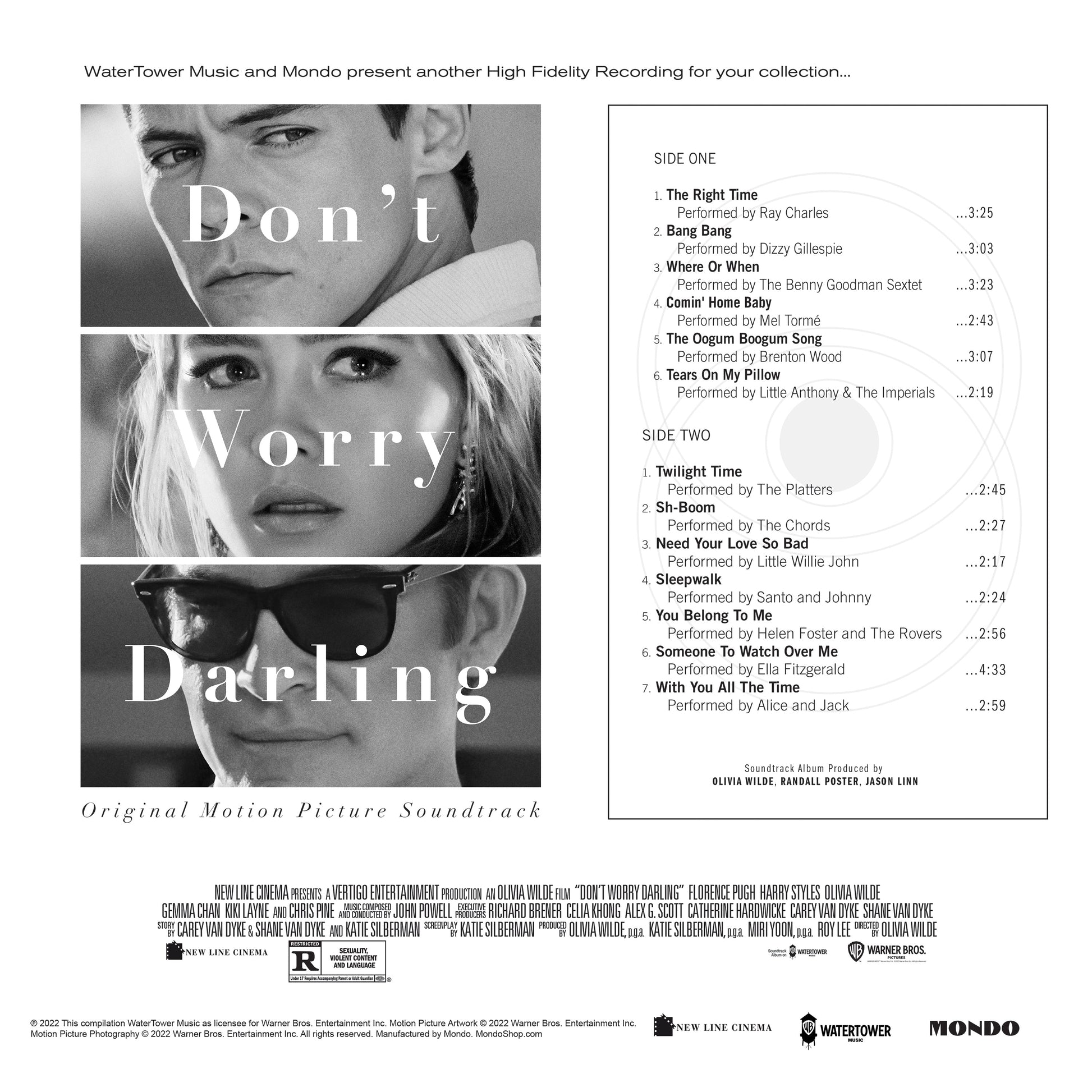 Don't Worry Darling (Original Motion Picture Soundtrack) [CD] - Various Artists | Helix Sounds
