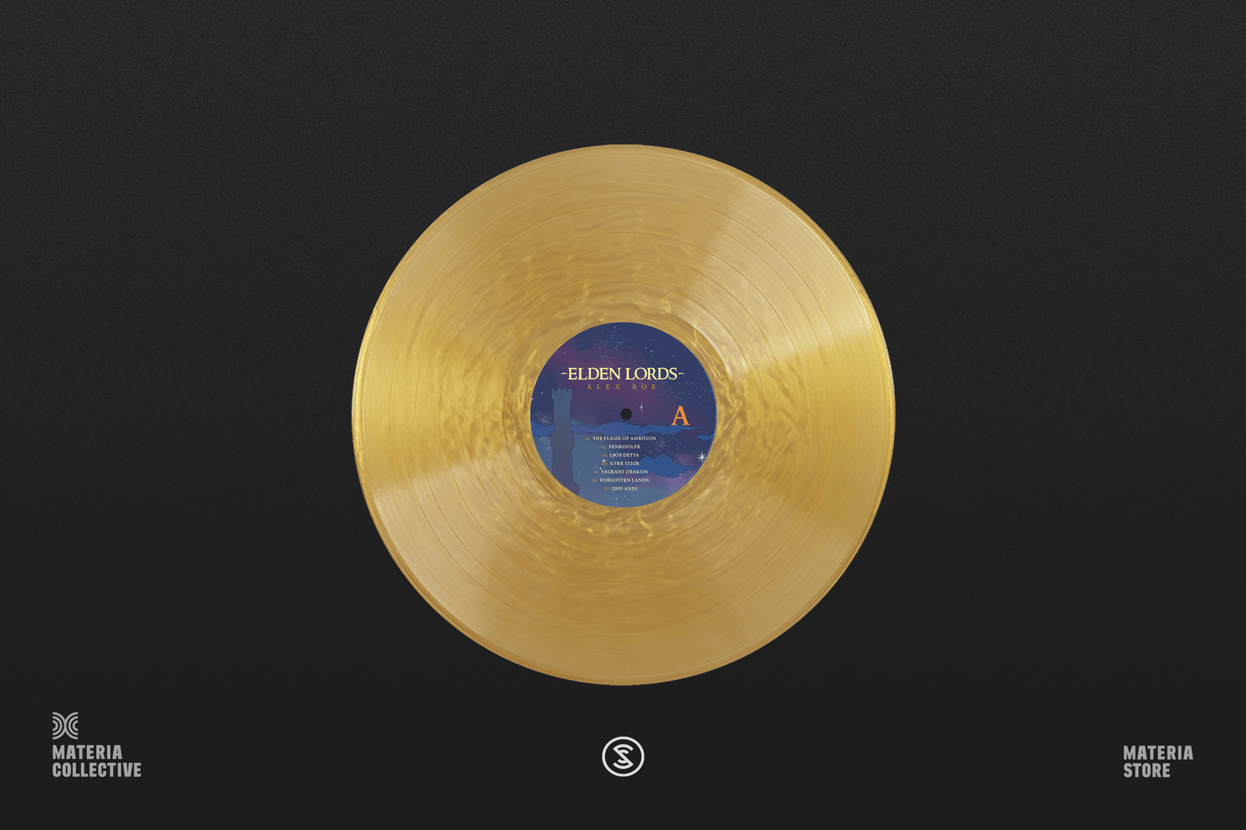Elden Lords by Alex Roe on Gold Vinyl-Materia Collective-Helix Sounds