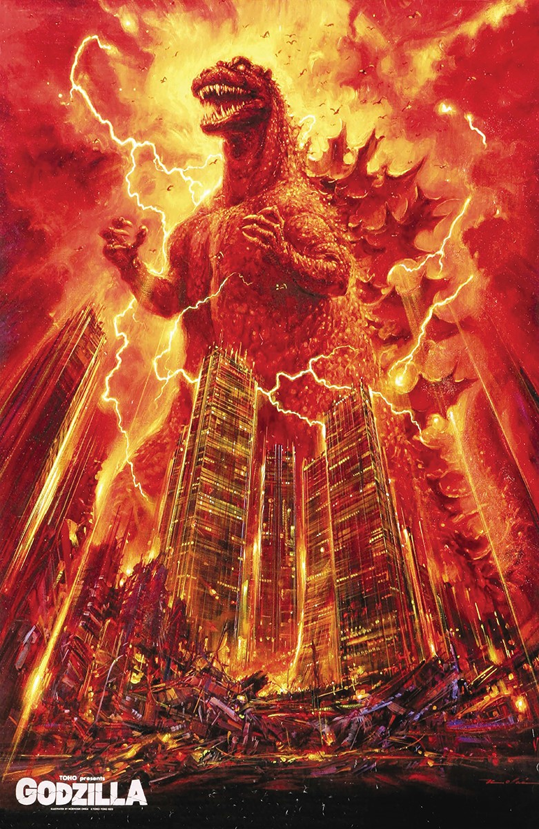 Godzilla! (Red) (11" x 17") [Poster]-Helix Sounds