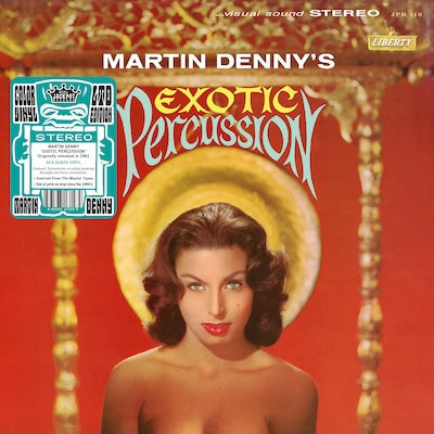 Exotic Percussion-Martin Denny on Blue Vinyl-Helix Sounds