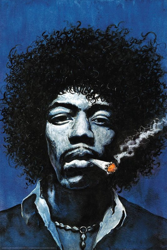 Jimi Hendrix - Cigarette [Poster]-Helix Sounds