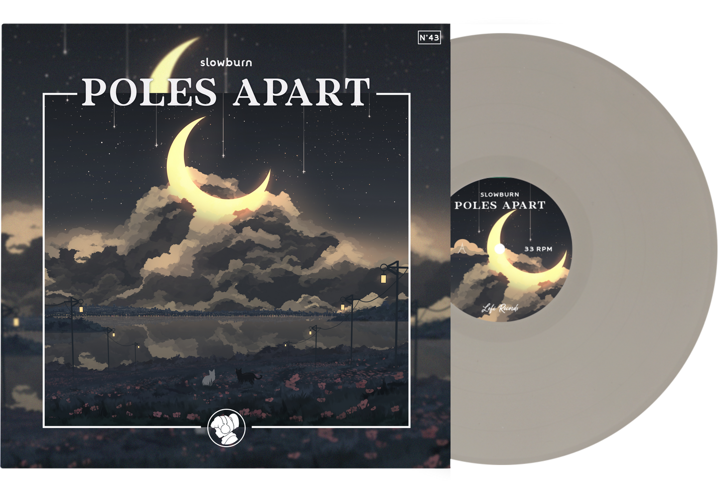 Poles Apart-Sleepermane X Dontcry on Grey Vinyl-Helix Sounds