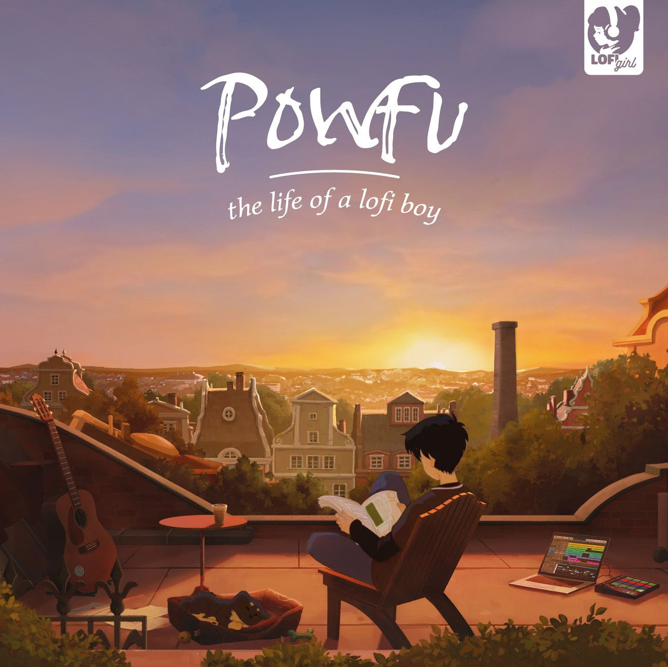The Life of a Lofi Boy-Lofi Girl & Powfu on Black Vinyl-Helix Sounds