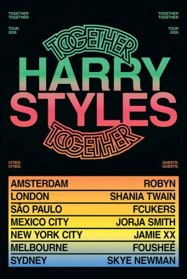 Harry Styles Concert -  Together Tour [Poster]-Helix Sounds