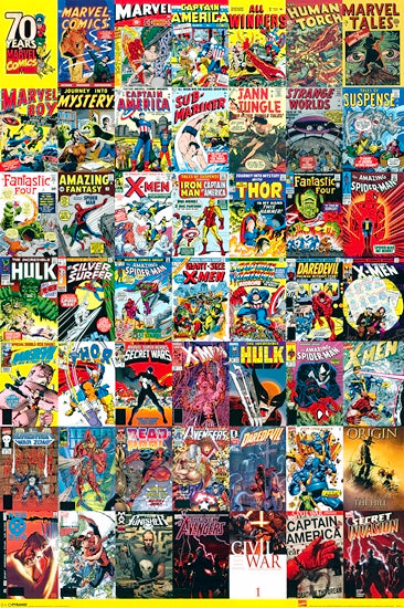 Marvel Comics 70 Years [Poster]-Helix Sounds