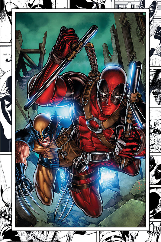 Deadpool and Wolverine Marvel Comics Movie Poster-Helix Sounds
