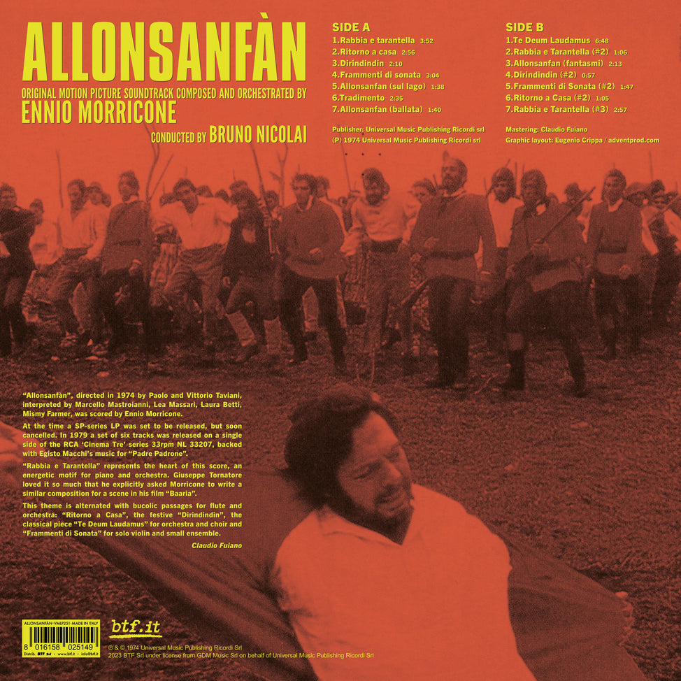 Allonsanfàn OST (RSD 2024 EU/UK Exclusive) [Import] - Ennio Morricone | Helix Sounds