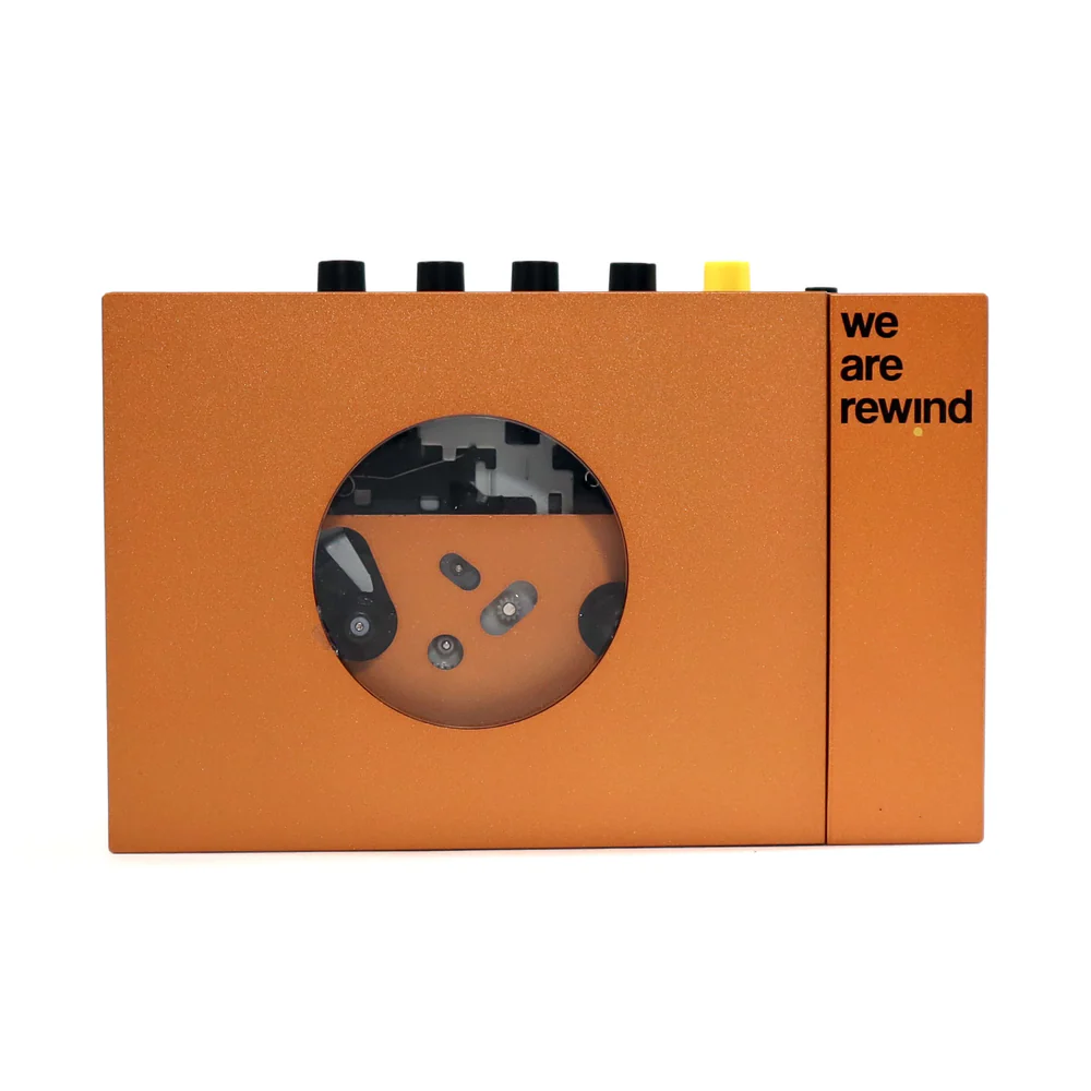 We Are Rewind - Portable Cassette Player w/ Bluetooth Orange