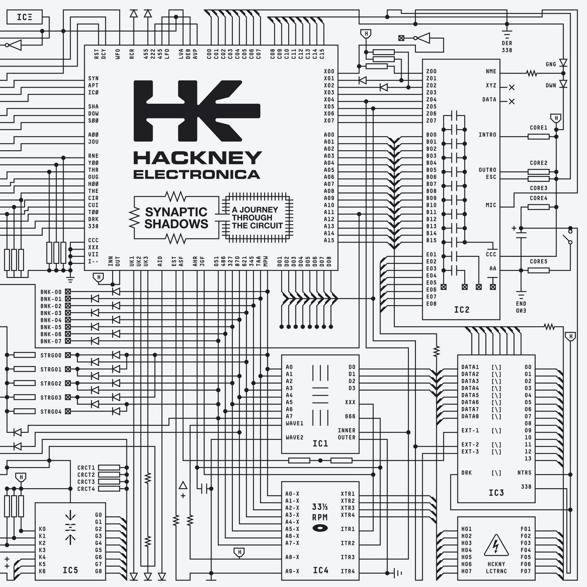 DE-338 - Hackney Electronica - Synaptic Shadows