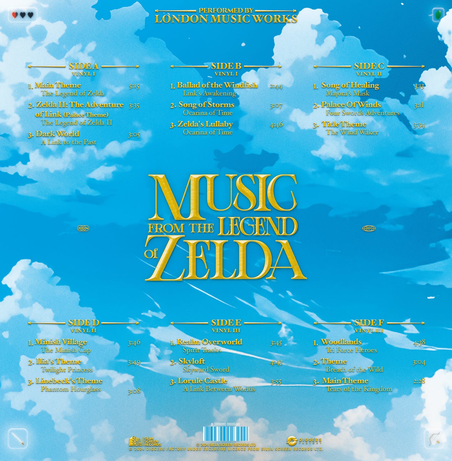 Music from The Legend of Zelda-London Music Works Vinyl-Helix Sounds