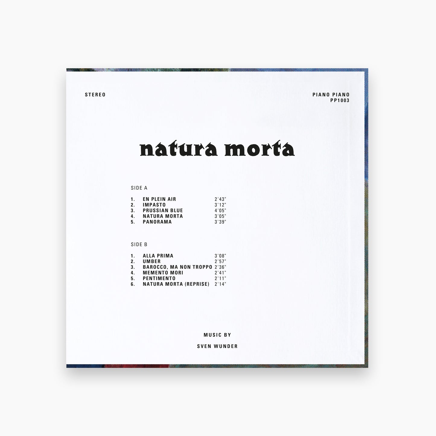 PP1003 - Sven Wunder - Natura Morta