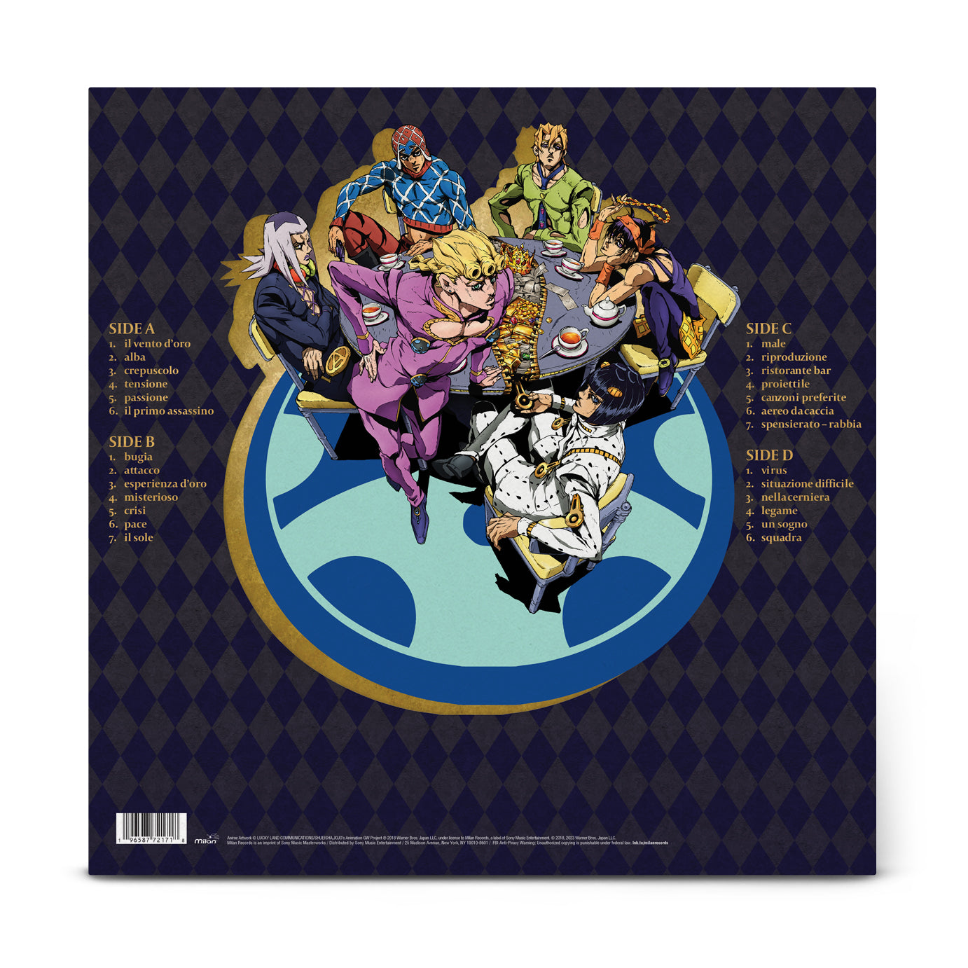 SNY-19658772171 - Various Artists - JoJo's Bizarre Adventure: Golden Wind (Original Motion Picture Soundtrack)