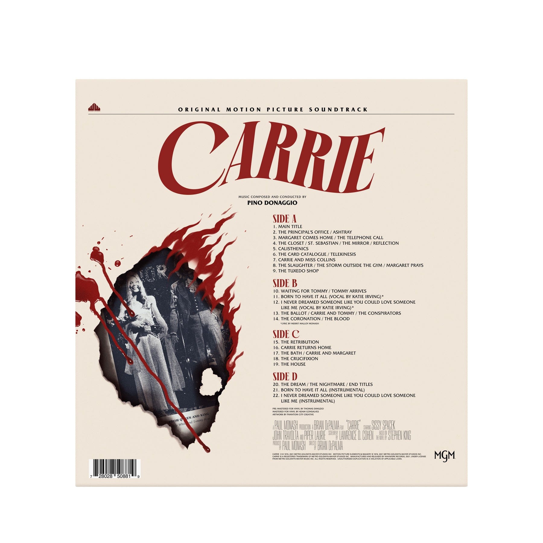 Carrie Original Soundtrack-Pino Donaggio-Helix Sounds