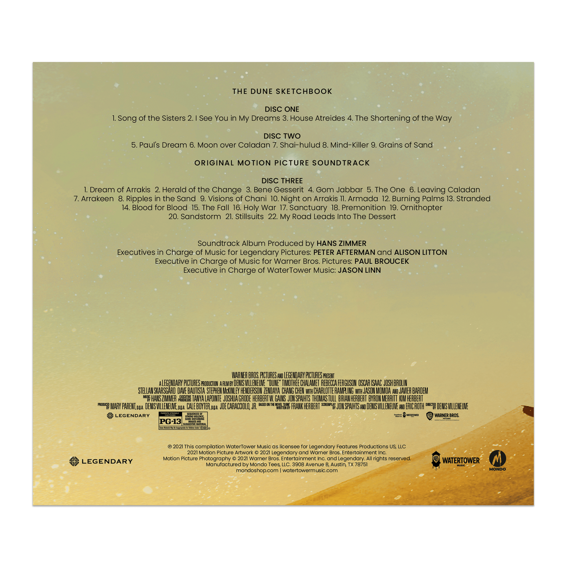 MOND-265 - Hans Zimmer - Dune - Soundtrack Deluxe Edition 3xCD